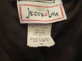 JESSICA & LISA Brown Tie Dye Flared Sleeve Stretch Dress M  