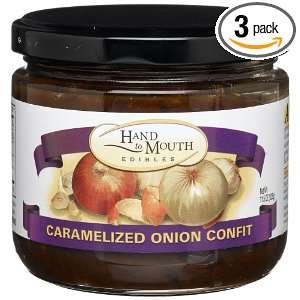 Hand to Mouth Edibles Caramelized Onion Confit, 11.5 Ounces Glass Jars 