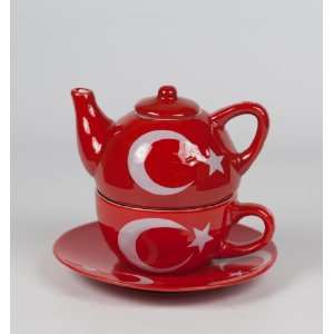  Turkish Flag TEA POT & Cup, Grand Bazaar: Toys & Games