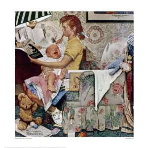  The Babysitter Giclee Poster Print by Norman Rockwell 