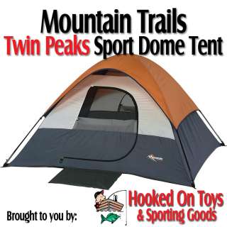 Mountain Trails Twin Peaks Sport Dome Tent 3 4 Person  