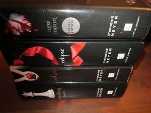 Complete Set Twilight Stephanie Meyer books 3 HC 1 PB VGC C8  