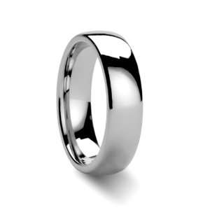  ARLINGTON Domed White Tungsten Ring for Men   6mm   FREE 