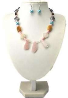   lot Gemstone Necklaces natural semi precious bead jewelry art 96pc New