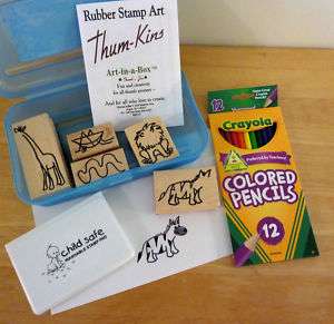 ThumKins Thumbprint Art   Rubber Stamp Art/Drawing Kit  