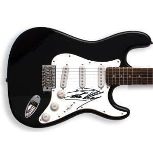   Eddie Money Autographed Signed Guitar Big Signature 