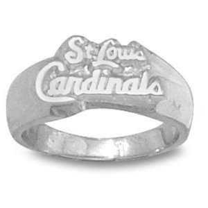  St. Louis Cardinals MLB Ring Sz 6 1/2 (Silver): Sports 