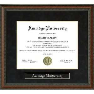  Amridge University Diploma Frame