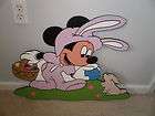 MINNIE MOUSE DRESSED BUNNY EASTER YARD ART DECORATION​.