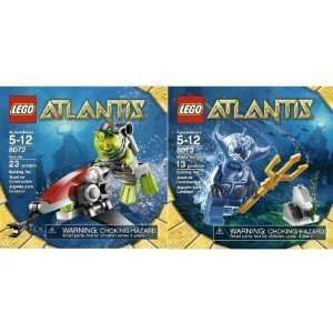  LEGO ATLANTIS Sea Jet Diver and Manta Warrior Set: Toys 