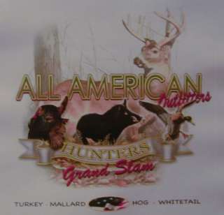 ALL AMERICAN HUNTERS WHIETAIL,HOG,TURKEY,MALLARD SHIRT  