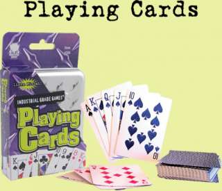 PLAYING CARDS, Tin Box, Linen Finish, Poker Quality  