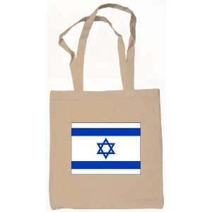  Israel, Israeli Flag Tote Bag Natural 