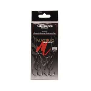  Matzuo Snelled Baitholder Hook (Black Chrome, 1) Sports 