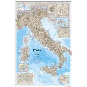   Geographic Maps RE00602297 Italy Map Map Type: Tubed: Office Products