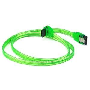  Monoprice SATA2 Cables w/Locking Latch / UV GREEN   24 