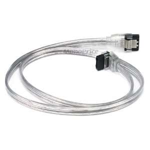  SATA2 Cables w/Locking Latch / Silver   24 Inches (90 