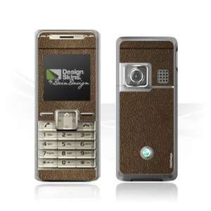  Design Skins for Sony Ericsson K200i   Brown Leather 