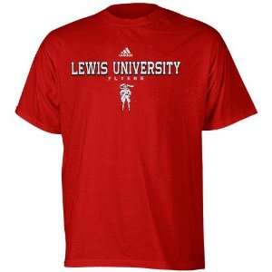  adidas Lewis Flyers Red True Basic T shirt (Medium 