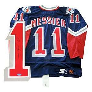 Mark Messier Autographed / Signed New York Rangers Authentic Jersey 