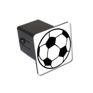 Soccer Ball   2 Tow Trailer Hitch Cover Plug Insert Truck Pickup RV
