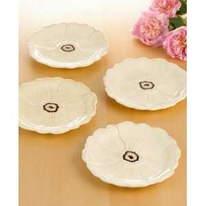  Laurie Gates Tribeca Floral 8 Salad Plate, Set of 4: Home 
