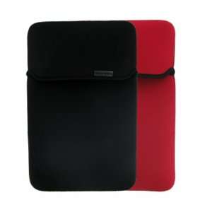  Trendz 9 to 11 inch Reversible Laptop Sleeve   Black/Red 