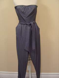 Trina Turk Gray Strapless Romper One Piece NWT $298  