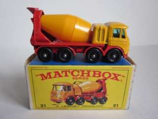 LESNEY #21 FODEN CONCRETE Truck Mixer England Matchbox die cast toy 