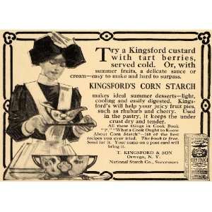  1910 Ad T Kingsford Son Oswego New York Corn Starch Flour 