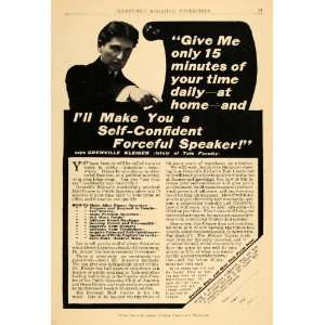  1911 Ad Mail Course Public Speaking Grenville Kleiser Self 
