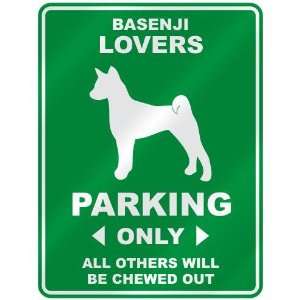   BASENJI LOVERS PARKING ONLY  PARKING SIGN DOG