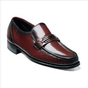    Florsheim 17089 18 Mens Como Loafer in Black Cherry Leather Baby