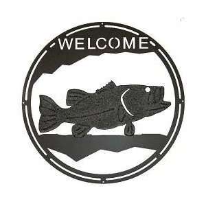  Bass Fishing Metal Sign