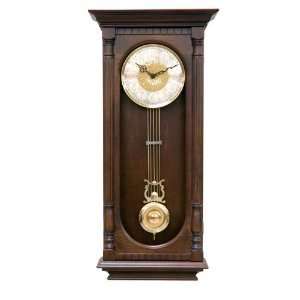  Hermle 70802 Q12214 Chatham Walnut Wall Clock: Everything 