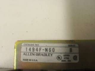 Allen Bradley 1494F N60 Series B Disconnect Assembly  
