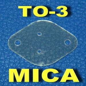 TO 3 Transistor Mica Insulator,Insulation sheet, x 50  