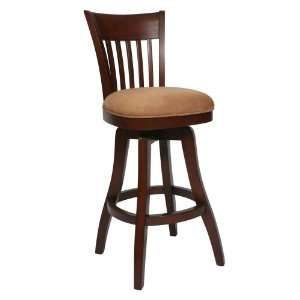 Pastel 30 in. Labelle Swivel Bar Stool   Cosmo Amber:  Home 