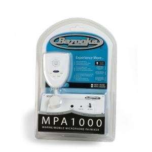  BAZOOKA MPA1000W MARINE/MOBILE MICROPHONE PA/MIXER (WHITE 