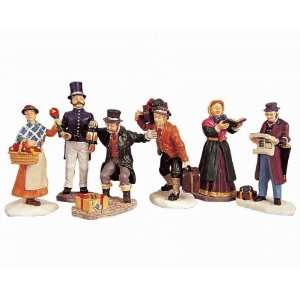  Lemax Caddington Village Townsfolk Figurines 6 Piece Set 