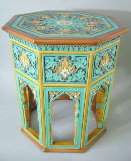 Doulton Lambeth Majolica Indian Conservatory Table  