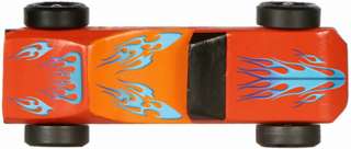 You can combine our Blue Flame Pinewood Derby Car decal pieces to come 