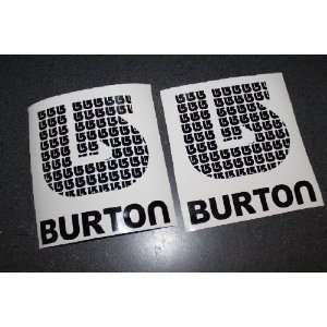 Burton Monogram decal/sticker Snowboarding Sports 