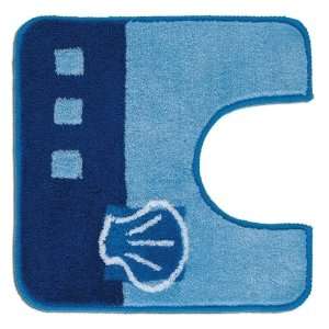   22 Inch Fitted Blue Beach Theme Bathroom Mat 95 3050