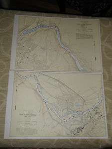 Schenectady, Mohawk River,New York Charts/Maps c1952  