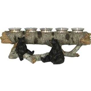 Rivers Edge Products 5 Piece Bear Candleholder