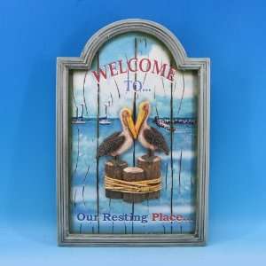    Wooden Welcome to Our Resting Place Wall Plaque 18
