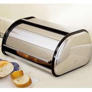  Polished Stainless Steel Bread Box: Kitchen & Dining