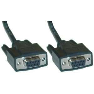  DB9 Female / DB9 Female, 9C, Serial Cable, 11, Black, 10 