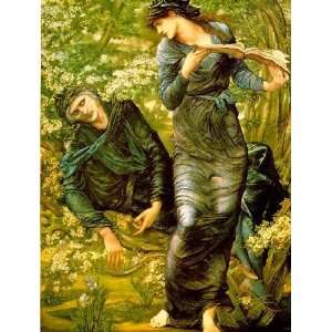   The Beguiling of Merlin, By BurneJones Edward Coley 
